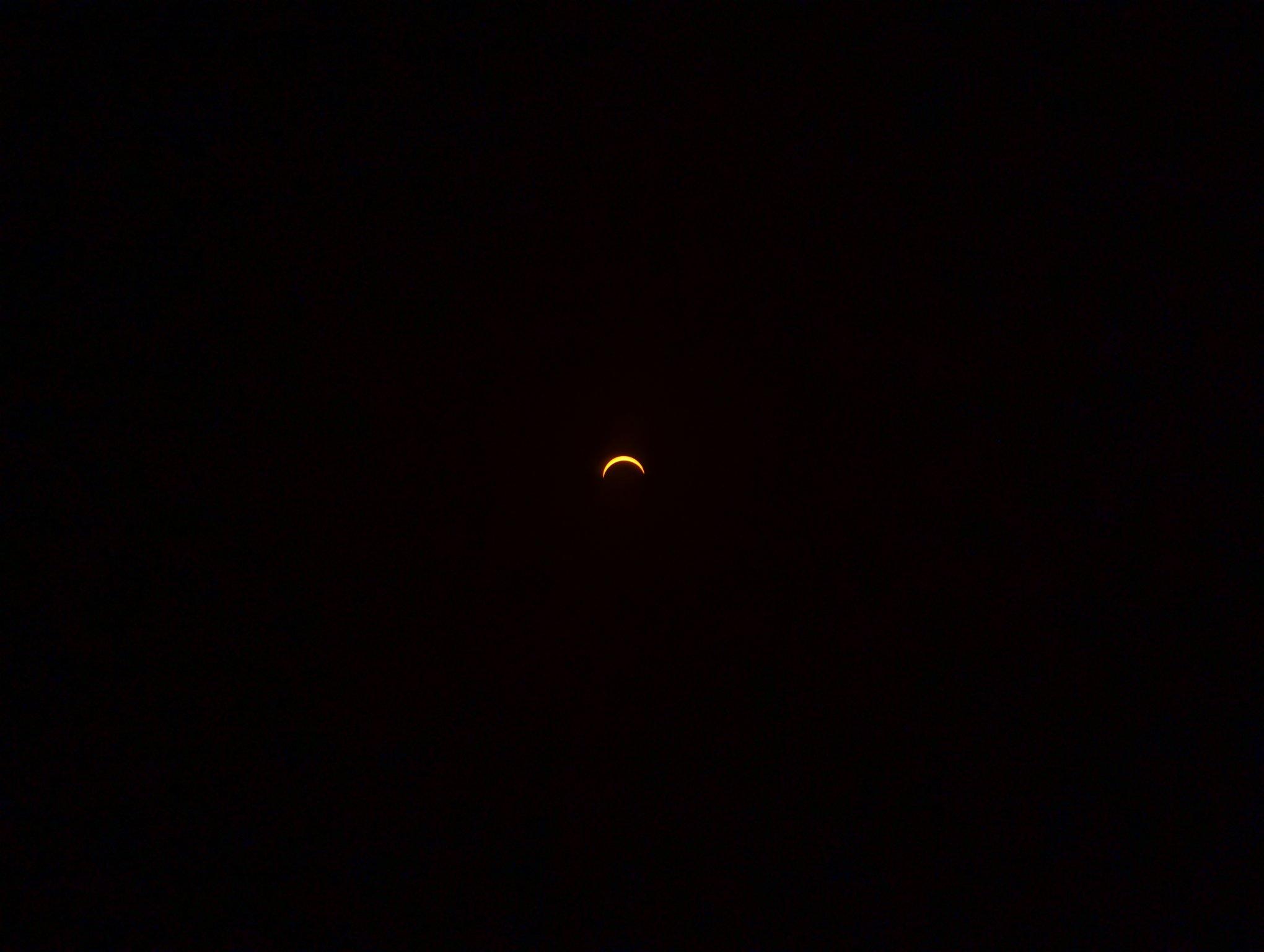 Partielle Sonnenfinsternis (89%) von Mannheim Sandhofen aus